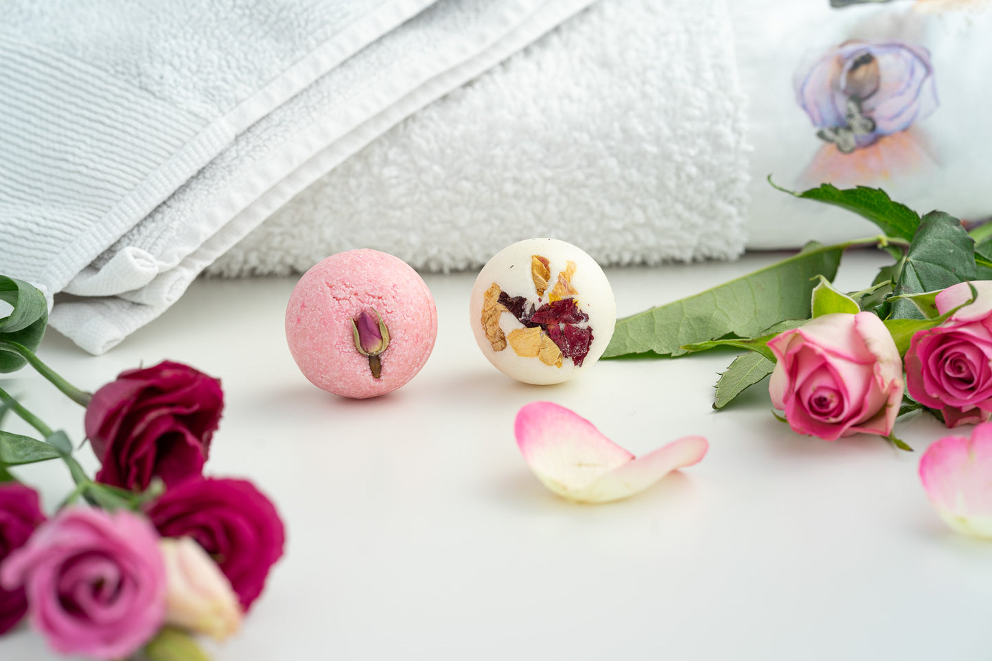 Fading like a flower - creamy bath bombs